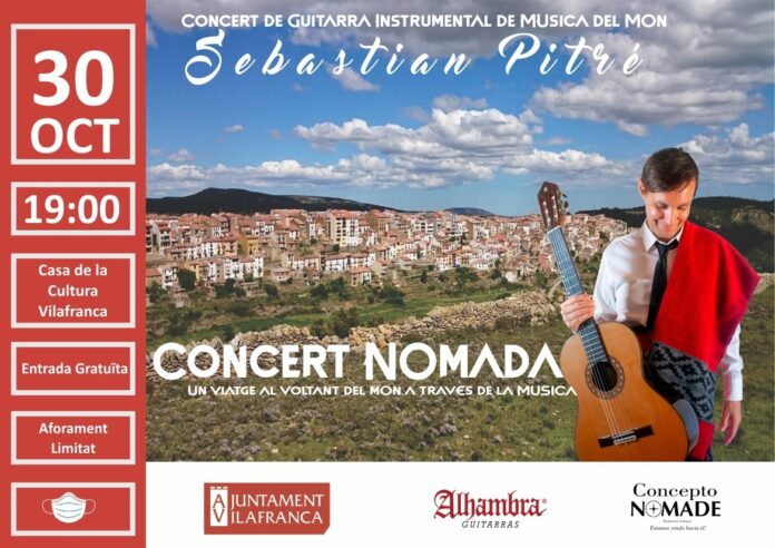 Cartell del Concert Nòmada a Vilafranca
