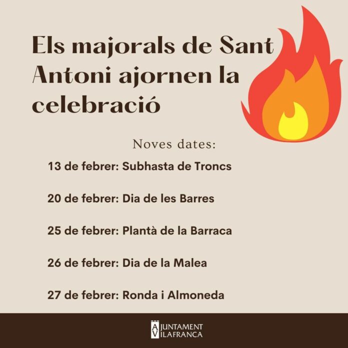 Noves dates Sant Antoni 2022