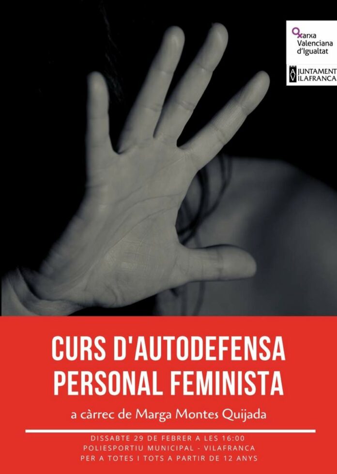 Cartell Curs autodefensa feminista a Vilafranca